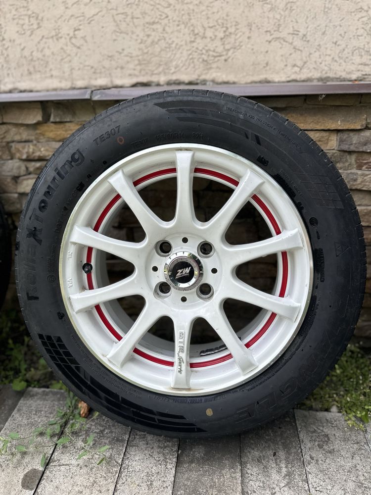 Диски ZW r14 4х98 в комплекте с летней резиной Triangle