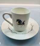 Józef Wilkoń Ćmielów - porcelanowa filiżanka do espresso z ceryfikatem