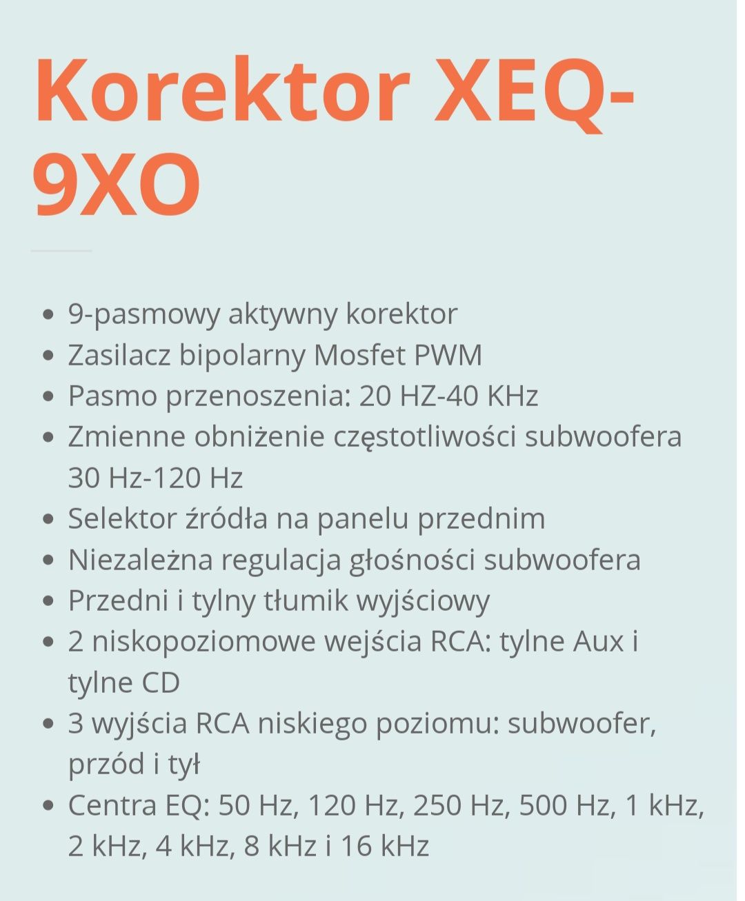 Pasmowy korektor przedwzmacniaczowy