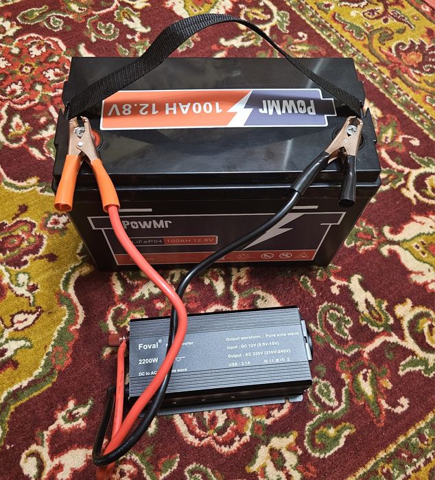 Аккумулятор Батарея PowMr 100Ah 12V  1280W LiFePo4