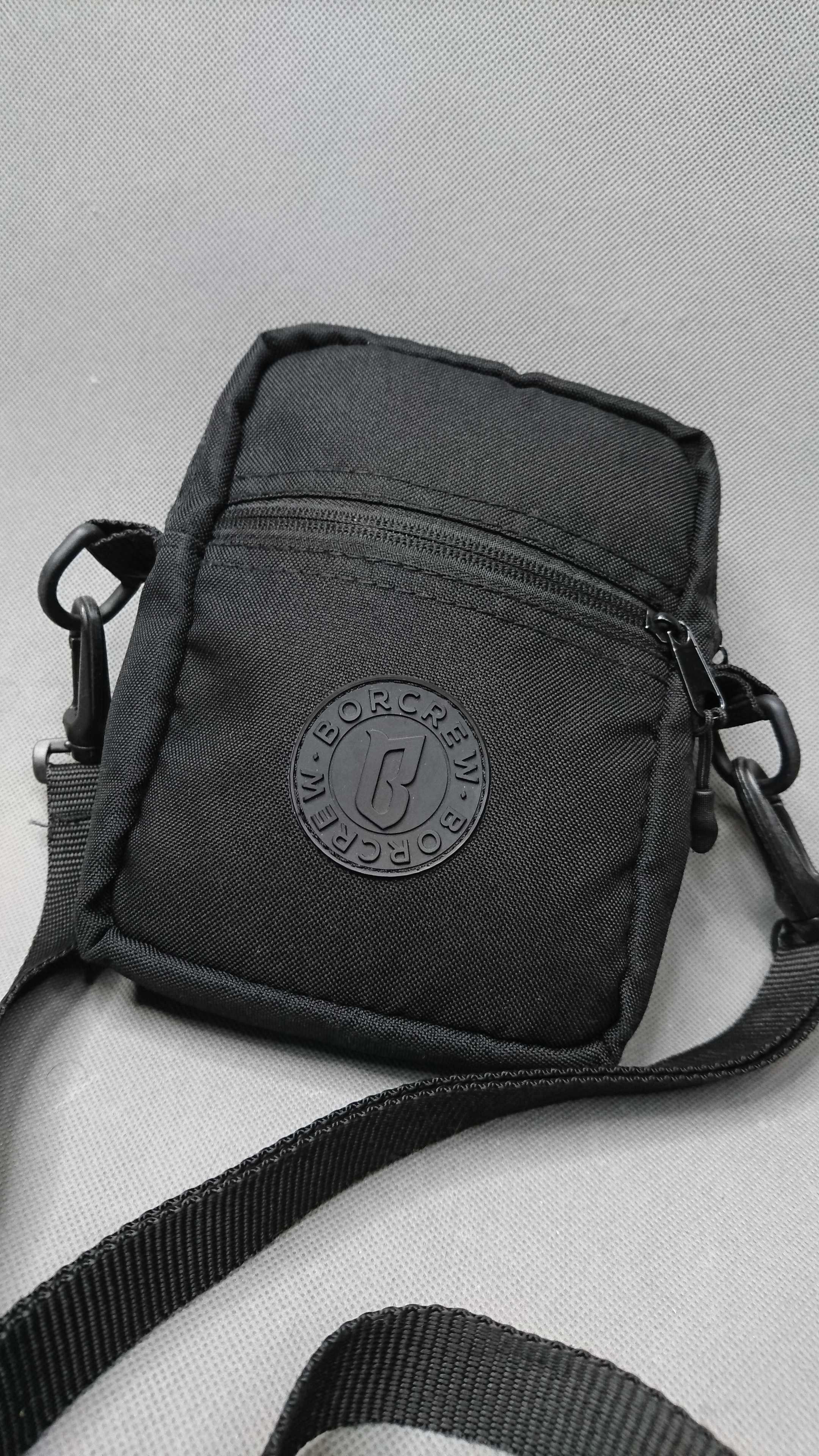 Bor Biuro Ochrony Rapu Shoulder Bag Black Logo Saszetka Torba