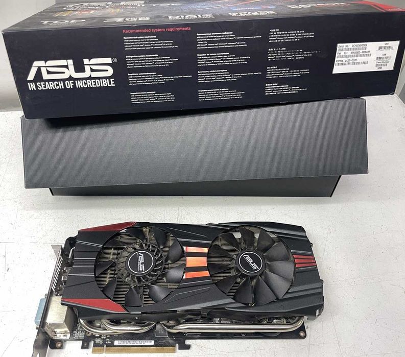 Видеокарта Asus Radeon R9 280X DC II 3GB GDDR5 384bit HDMI DisplayPort