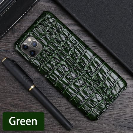 Capas em pele genuina de corcodilo para iPhone 11 Pro