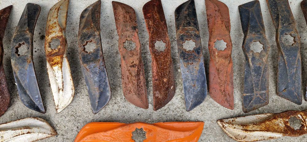 Ząb brony nożowej noże łopatkowe kroje nóż krój sampo