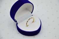 Nowy złoty pierścionek z kolorowymi cyrkoniami r.11 1.19 g 585 14Kring