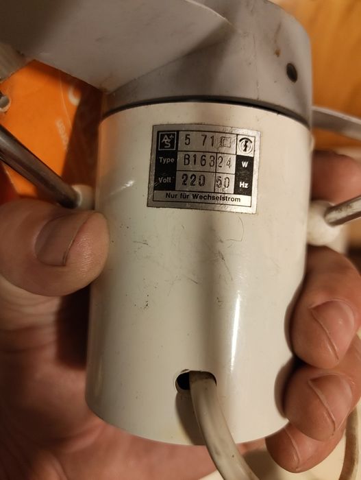 Stary wentylator stołowy 70te lata.