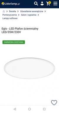Eglo - LED Plafon ściemnialny LED/35W/230V
