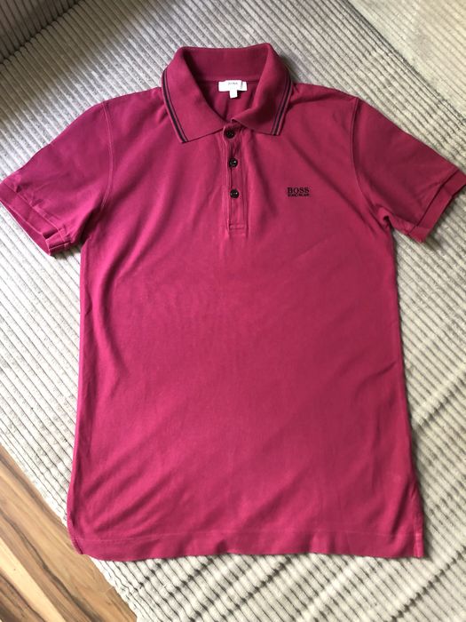Hugo Boss polo slim fit 16-17 lat fuksja