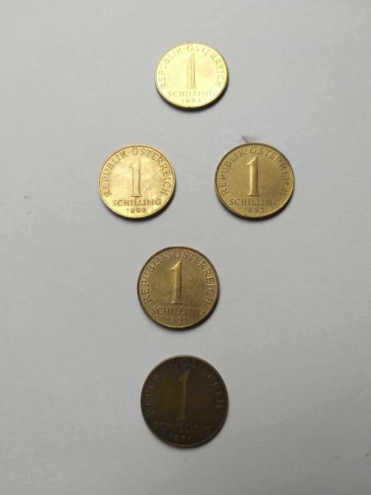 Moeda de 1 schilling da Áustria