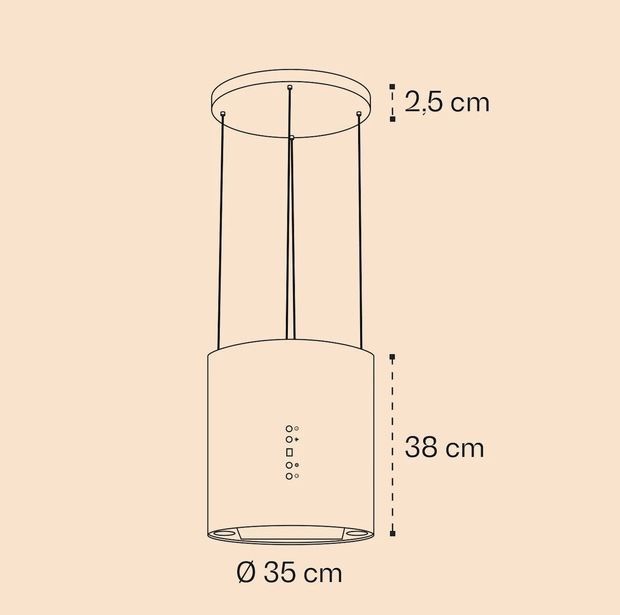 Острівна витяжка Klarstein Barett Island