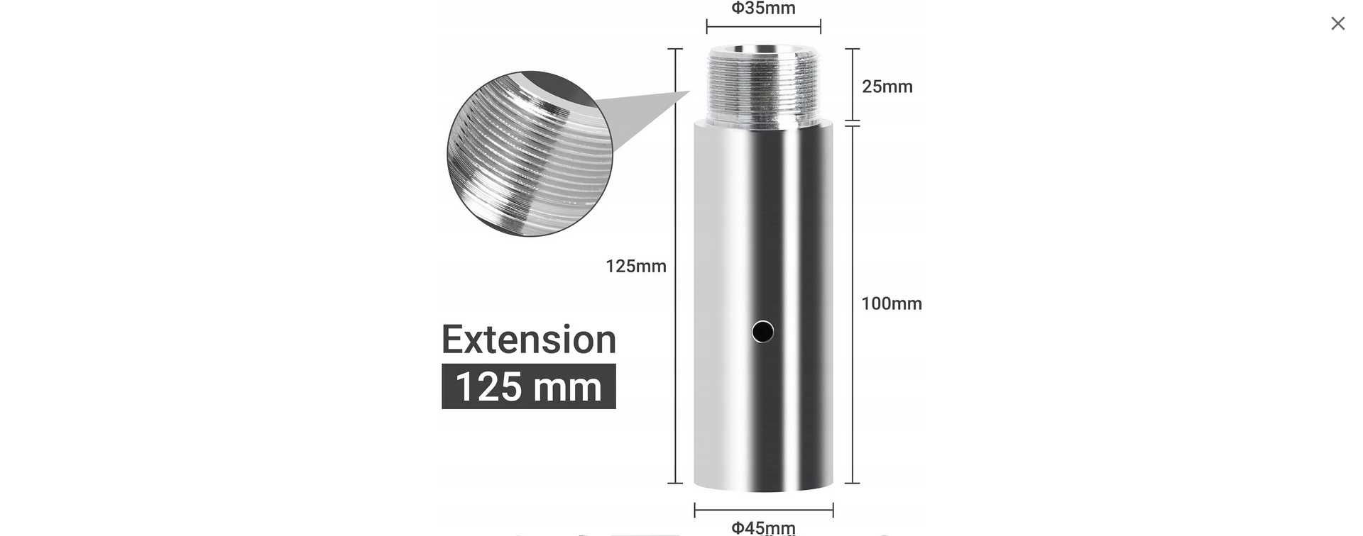 Pole Dance przedłużenie drążka do tańca, 45 mm,157 mm