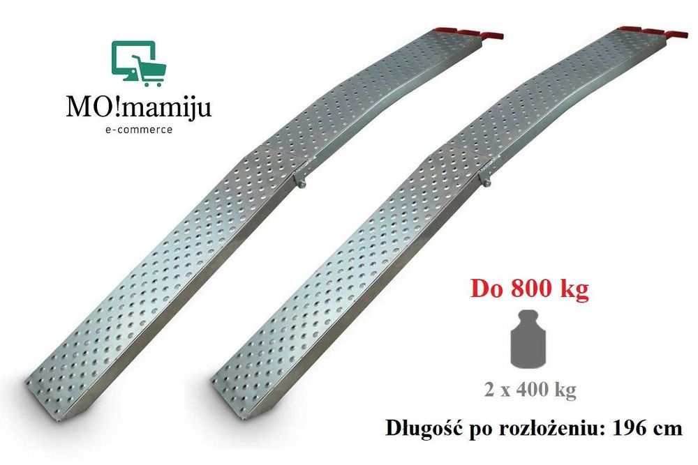 RAMPA SKŁADANA Stalowa 196cm komplet 2 szt. - do 800kg