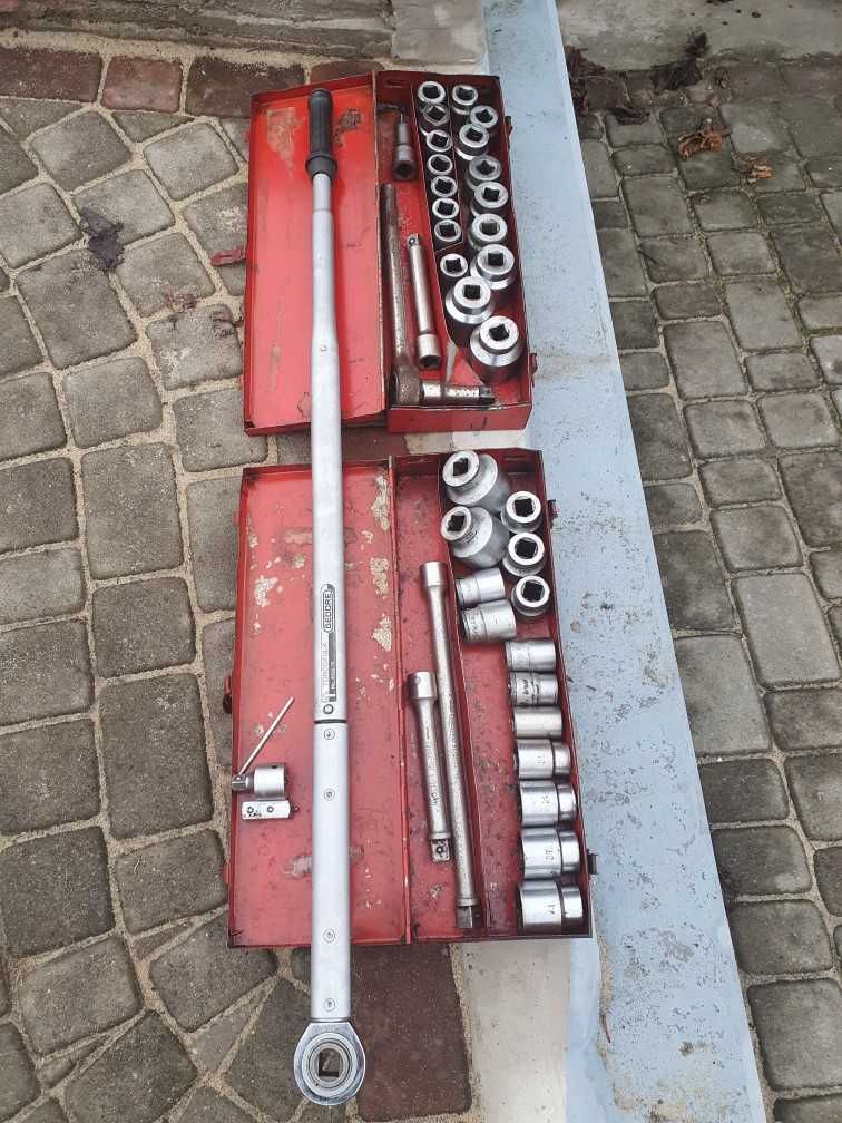 Profesjonalny klucz dynamometryczny Gedore, nasadki
