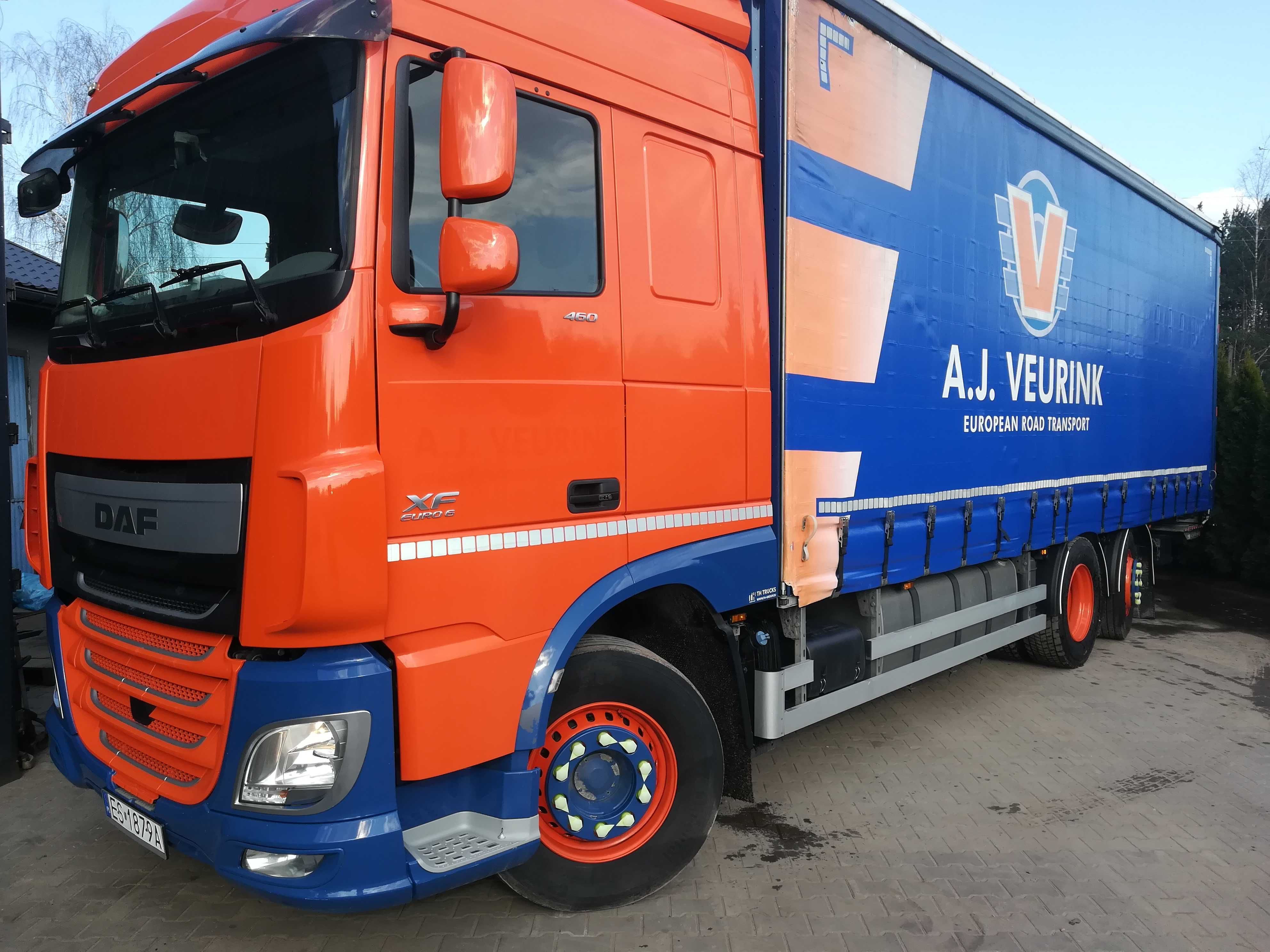 Daf xf 106 firanka skrzyniowy tandem