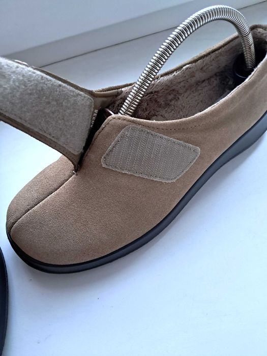 Балетки Hotter з натуральної замші утеплені хутром розмір 41 - 42