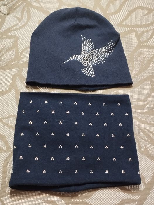 Шапка і хамут для дівчинки 8-9 років