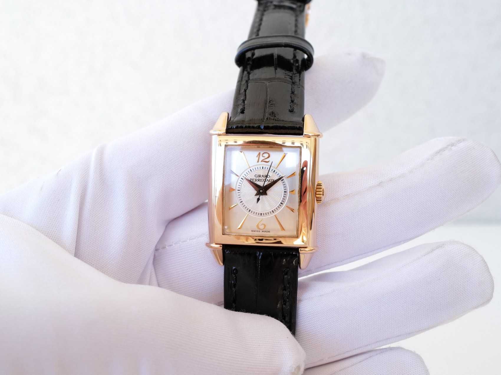 Girard Perregaux Vintage 1945 Ladies Quartz 18K Rose Gold