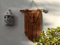 macrame panel, painel em macramé, decor, boho style, photo zone