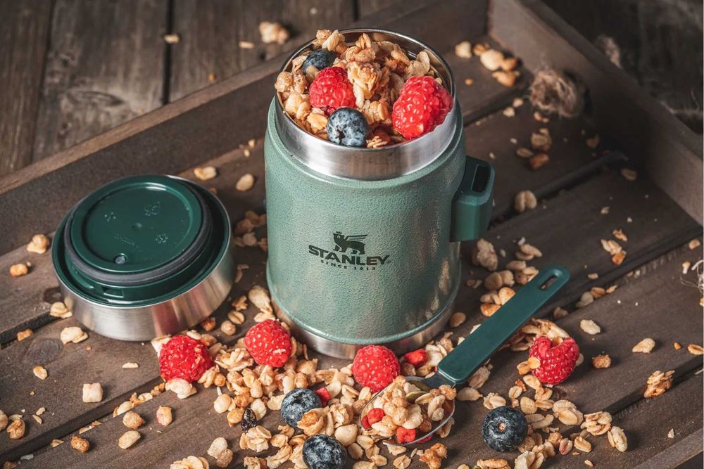 STANLEY Classic Legendary Food Jar + Spork 0.4L Green - термос для еды