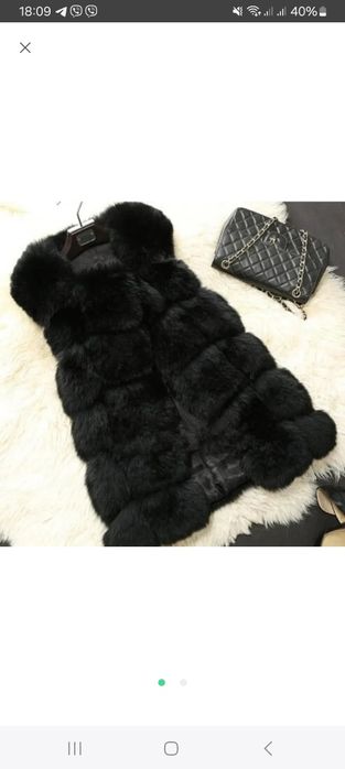Меховая  жилетка