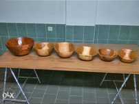 tigelas em madeira