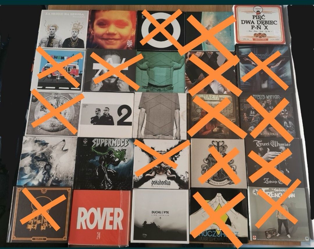 Zestaw Płyt CD polski rap Bisz Oxon WENA Rover Miuosh Rasmentalism 52