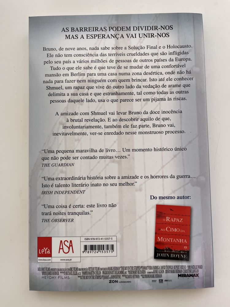 O Rapaz do Pijama às Riscas de John Boyne