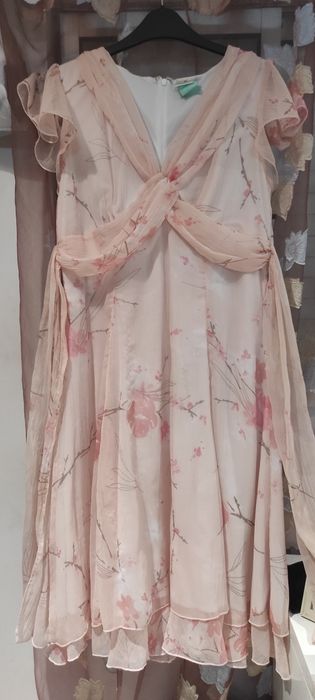 Vestido rosa claro