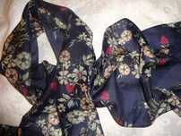 MONSOON 100% Silk delikatna mgiełka jedwabny szal apaszka kwiaty 160 c