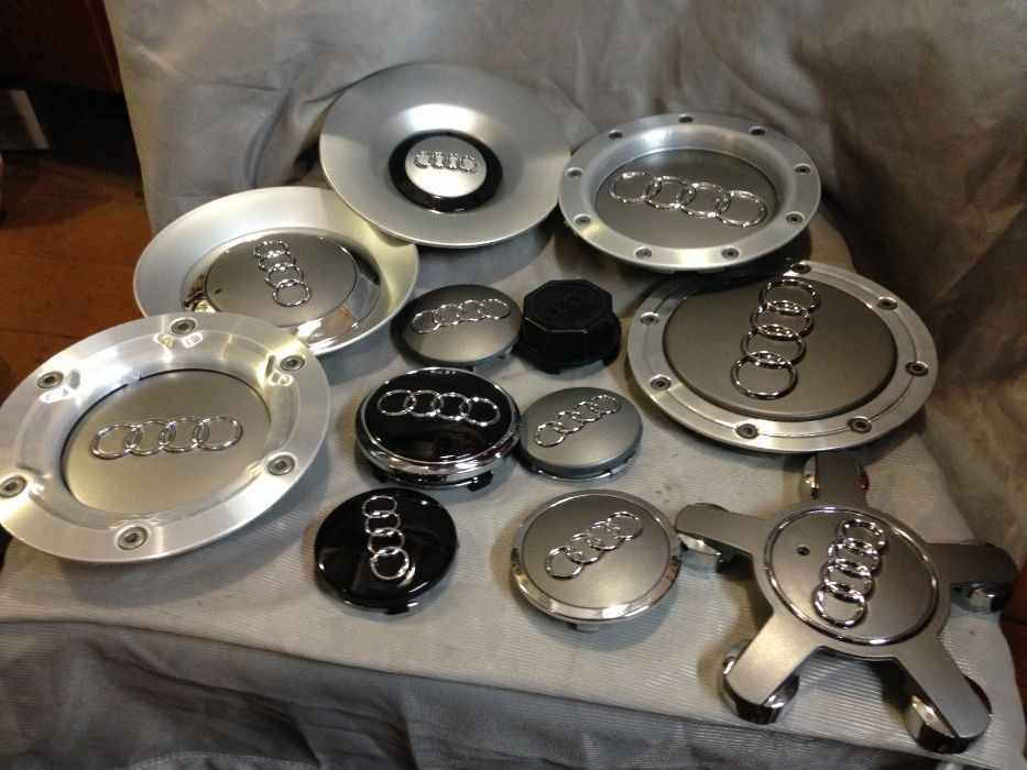 Колпачки на оригинальные диски Audi Ауди заглушки колесо колпаки