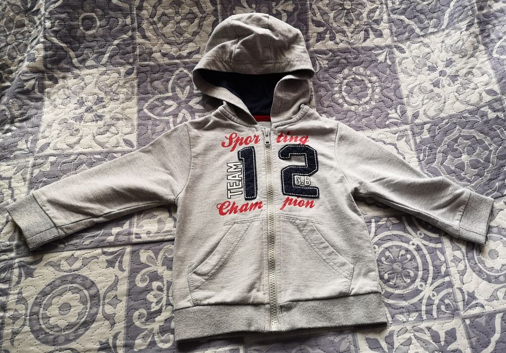 Bluza sportowa na zamek 86cm
