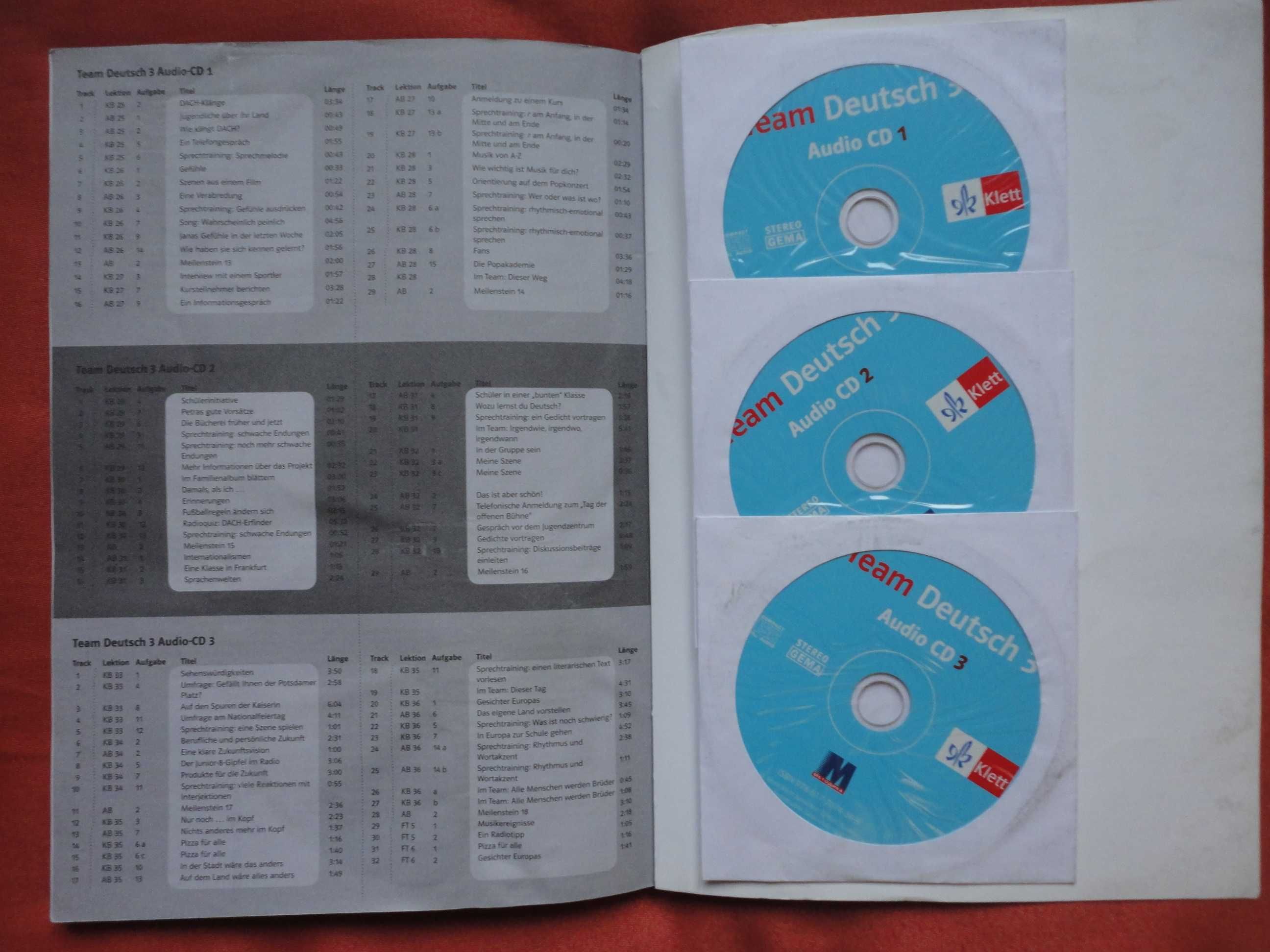 Комплект Team Deutsch 3 (Kursbuch + Arbeitsbuch) + 3 CD