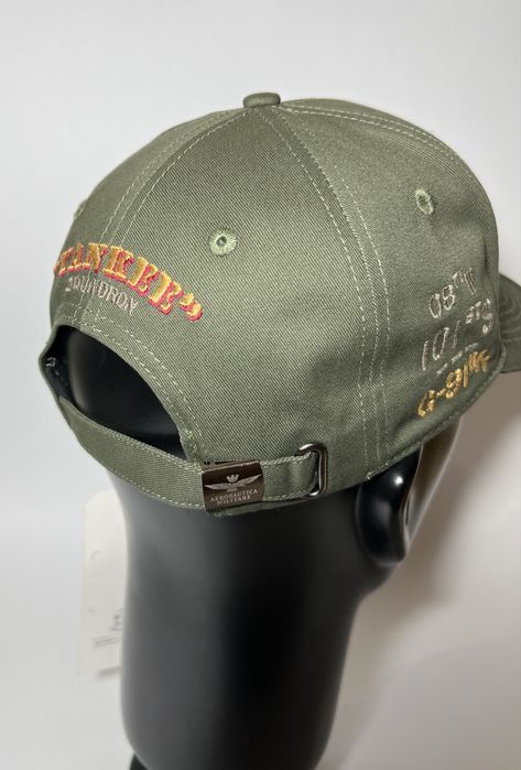 Кепка Aeronautica Milittare хакі чорна синя