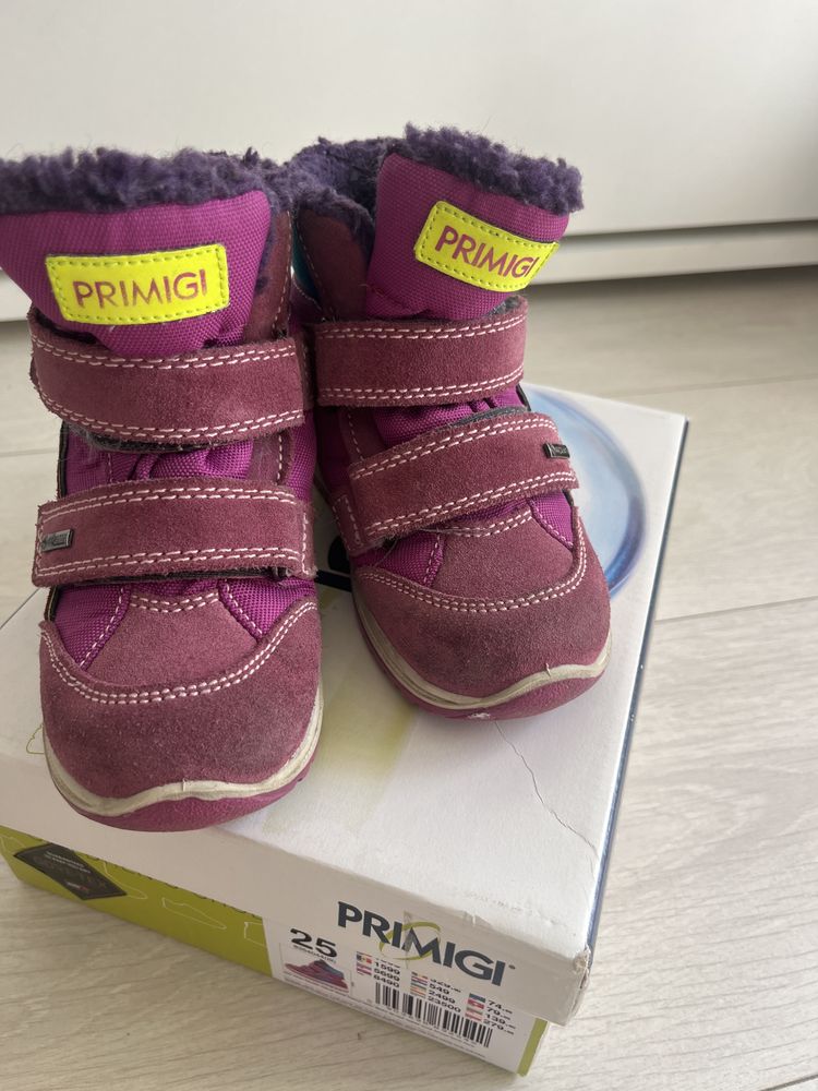 Kozaki zimowe z gore-tex dzuewczynka 25 primigi
