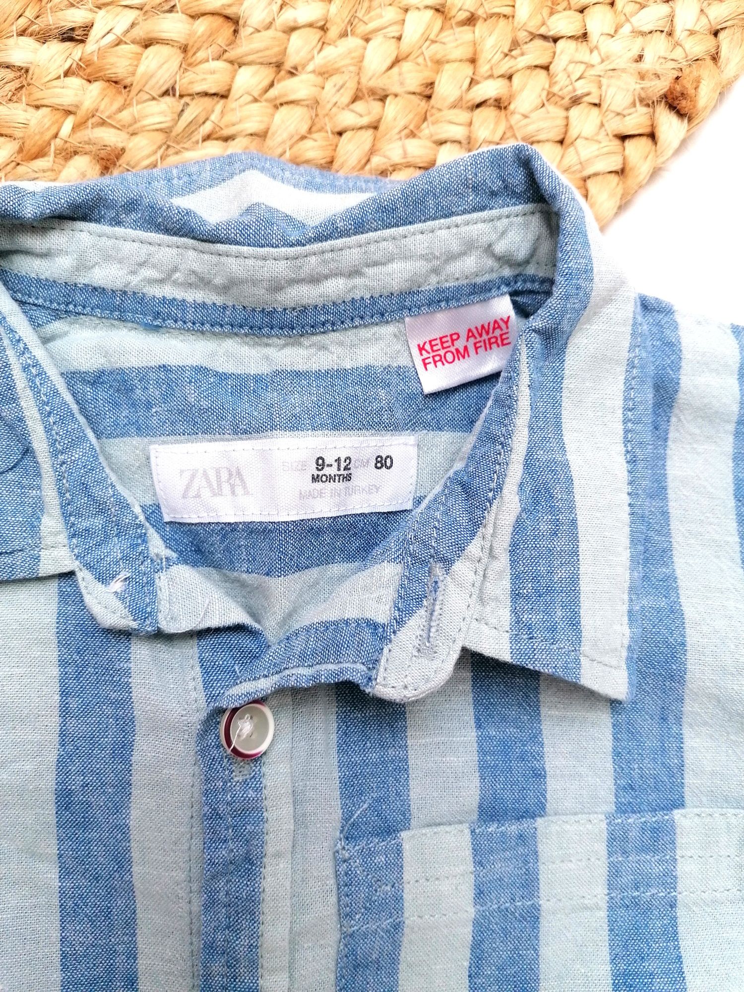 Camisa Praiana às Riscas, de Bebé
