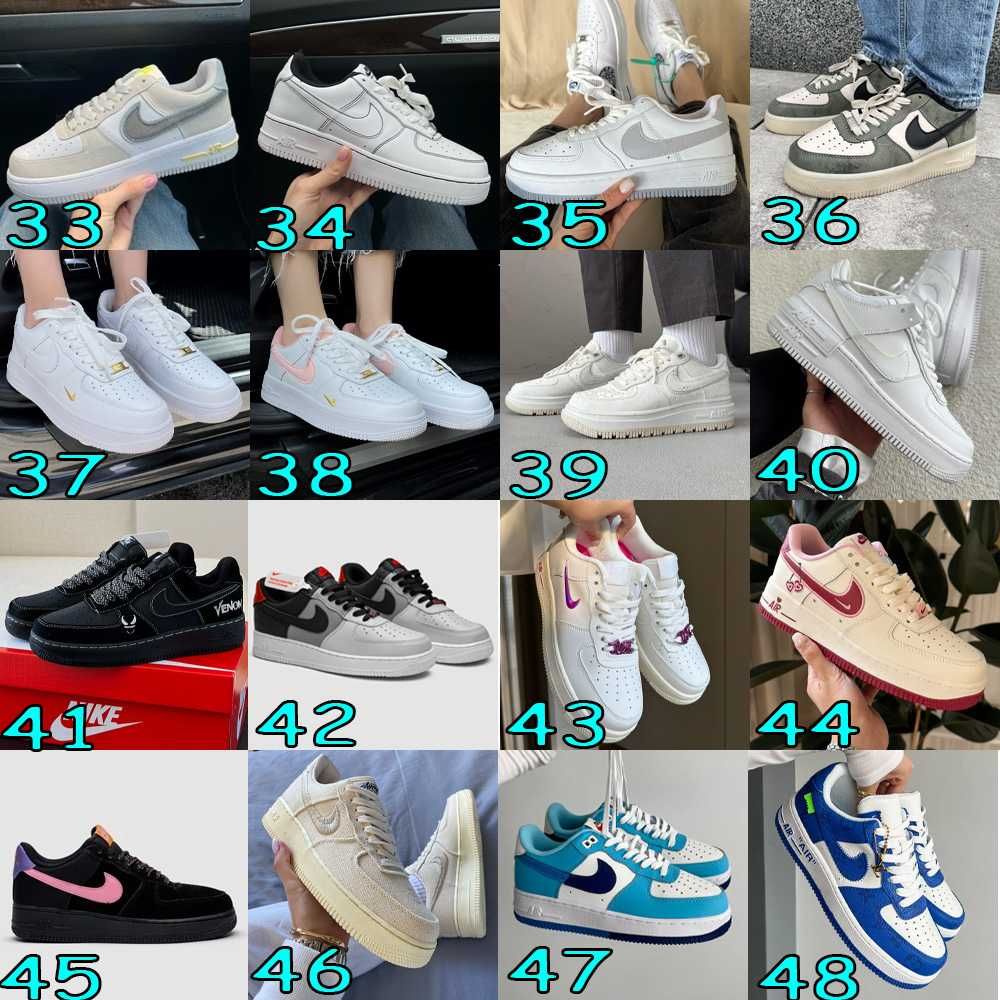 ‼️КРАЩА ЯКІСТЬ Кросівки Nike Air Force 1 Acronym/aniversary/CDG 36-46