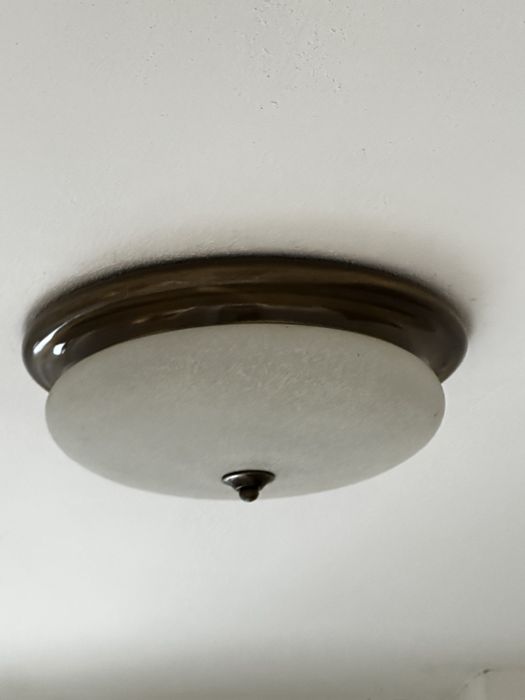 Candeeiro de teto vintage em latão