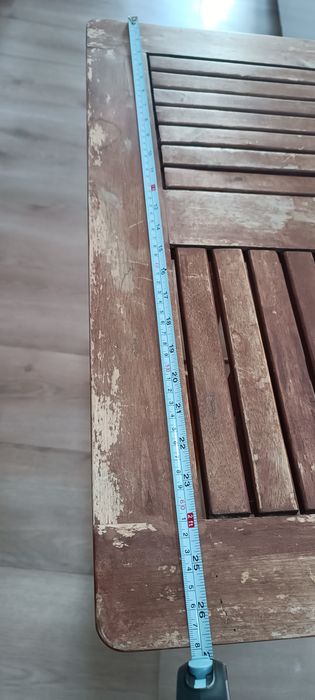 Mesa jardim de madeira