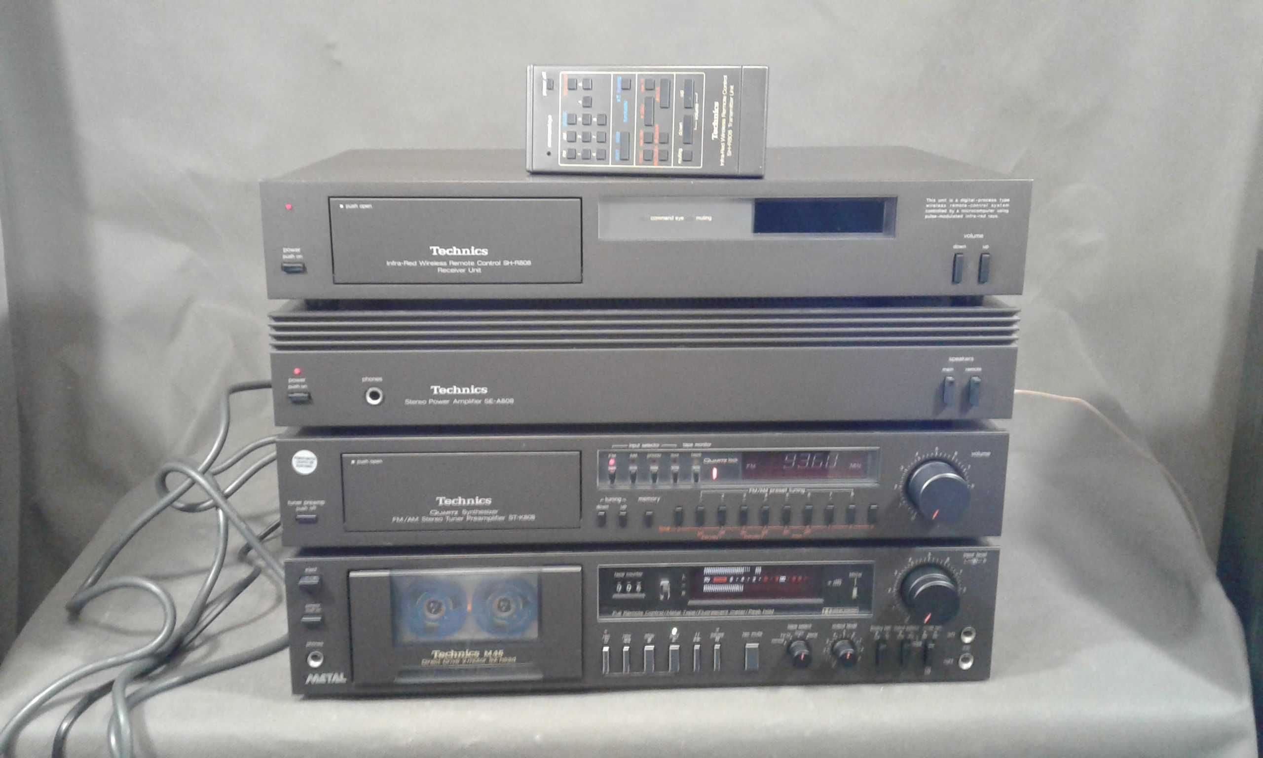 TECHNICS SE-A808,zestaw stereo,pilot