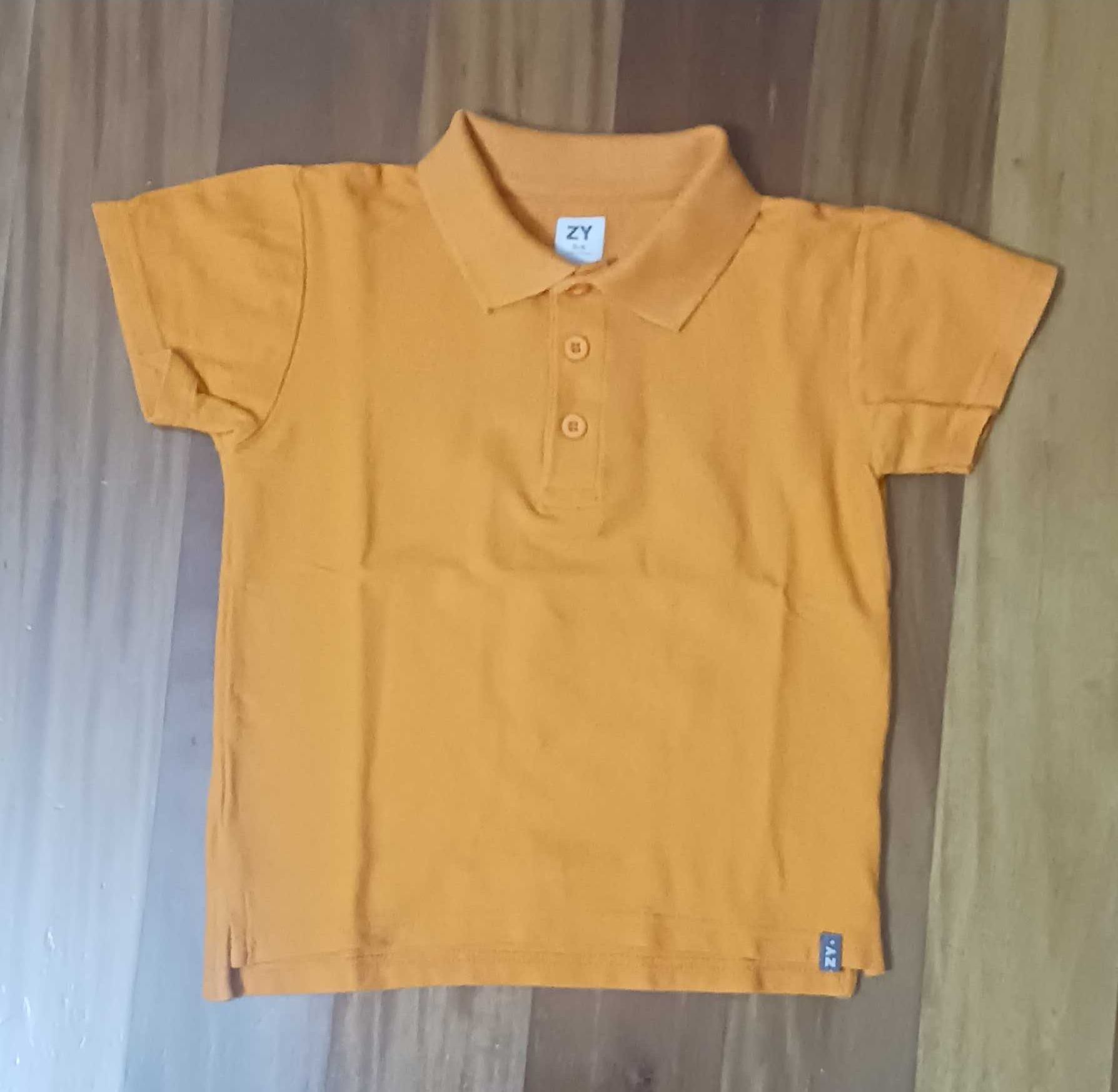 Conjunto de 6 polos para criança - 5/6 anos