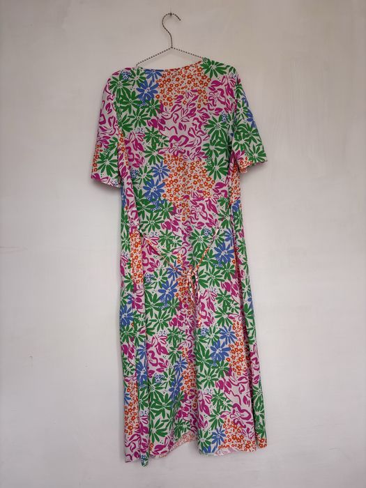 Kolorowa sukienka maxi letnia na lato Primark 48 4xl plus size