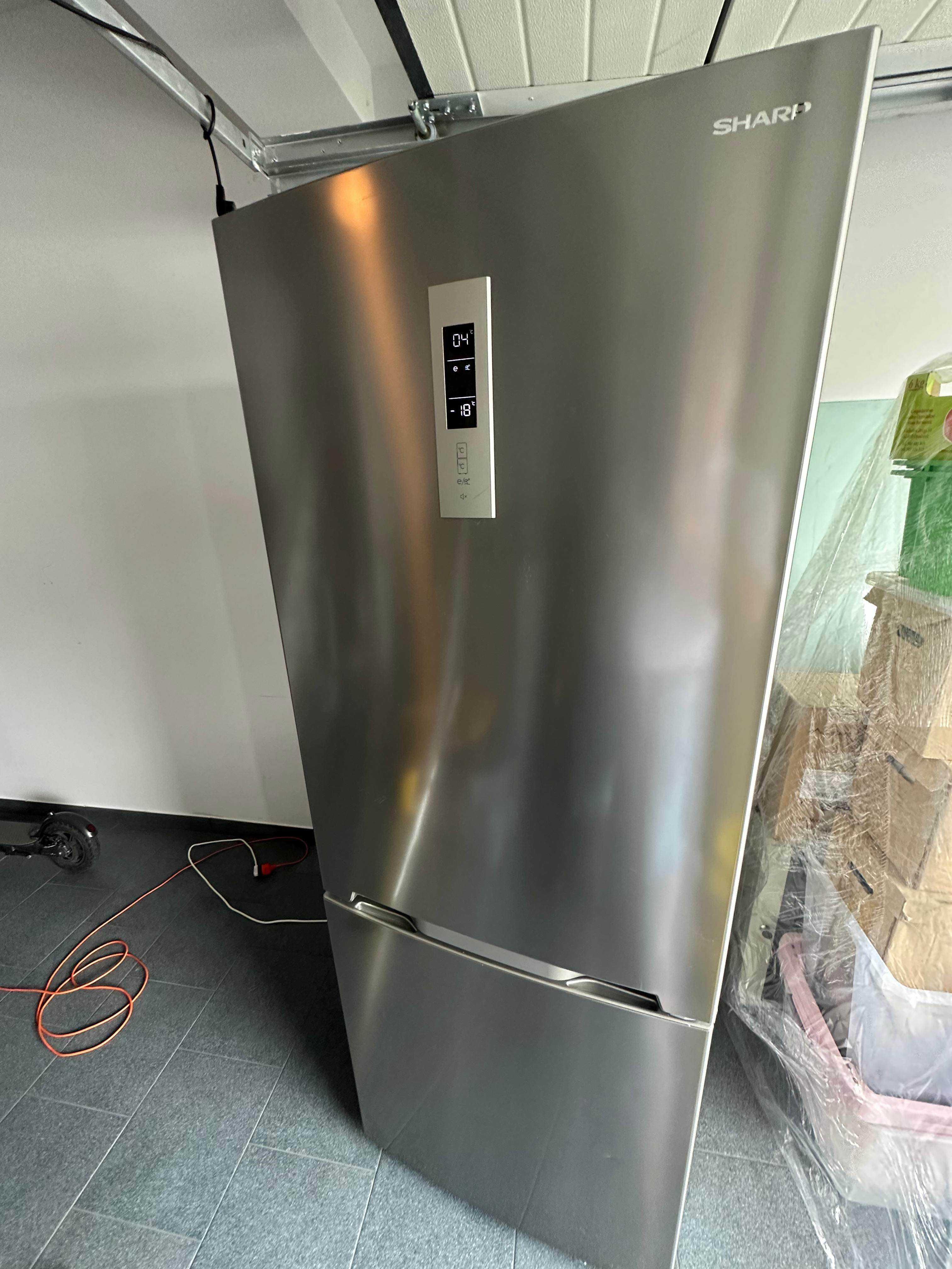 Lodówka SHARP SJ-BA15D No Frost Inox – bardzo dobry stan