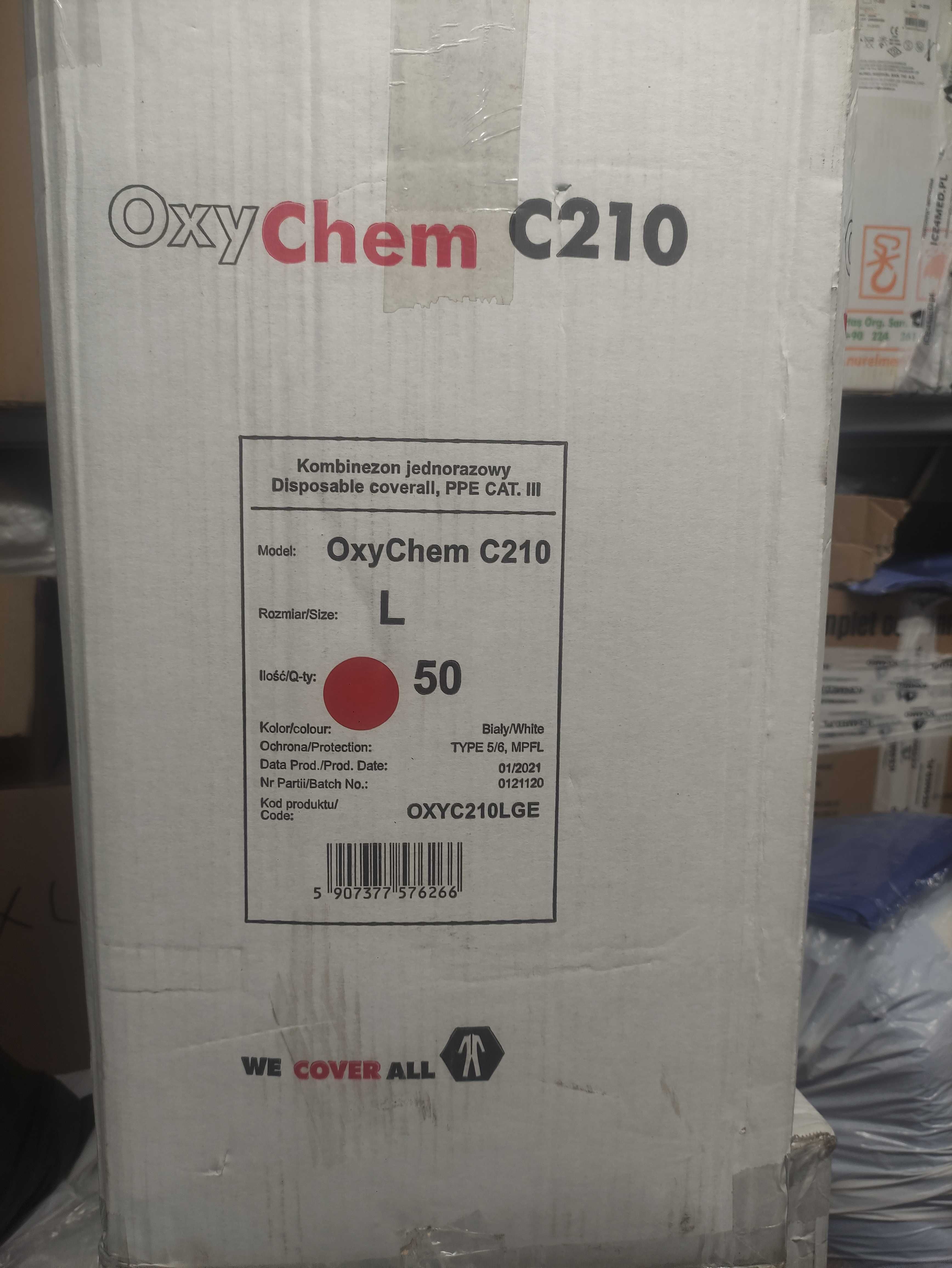 kombinezon 50 szt. Ochronny Lakierniczy Malarski Chemiczny OxyChemC210