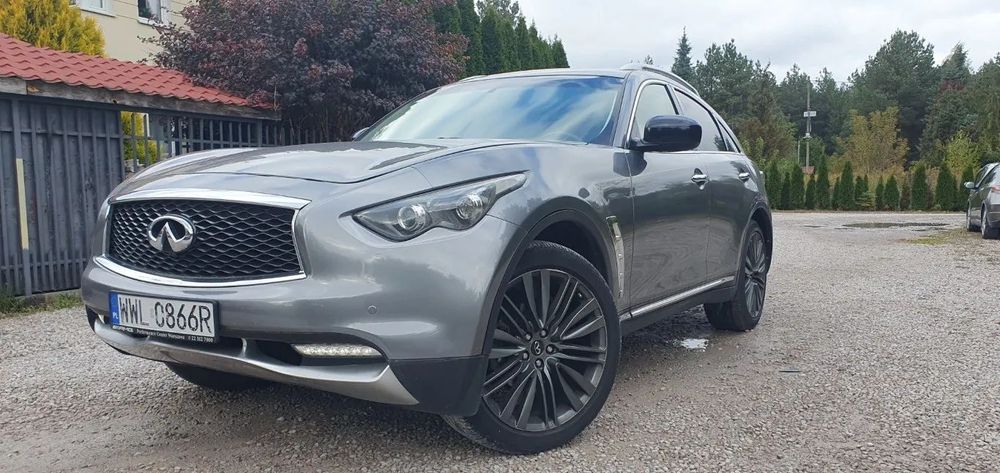 Infiniti QX70 3.7 AWD 320KM A/T 2017r + b. zadbany, serwisowany+ tap. skórzaną