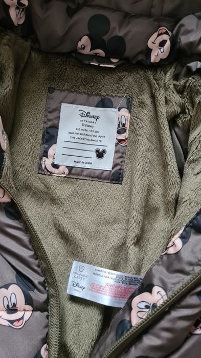 Casaco Disney da Primark 62cm