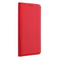Etui Z Klapką Smart Xiaomi Redmi Note 11 / 11S Czerwony + Szkło 9H