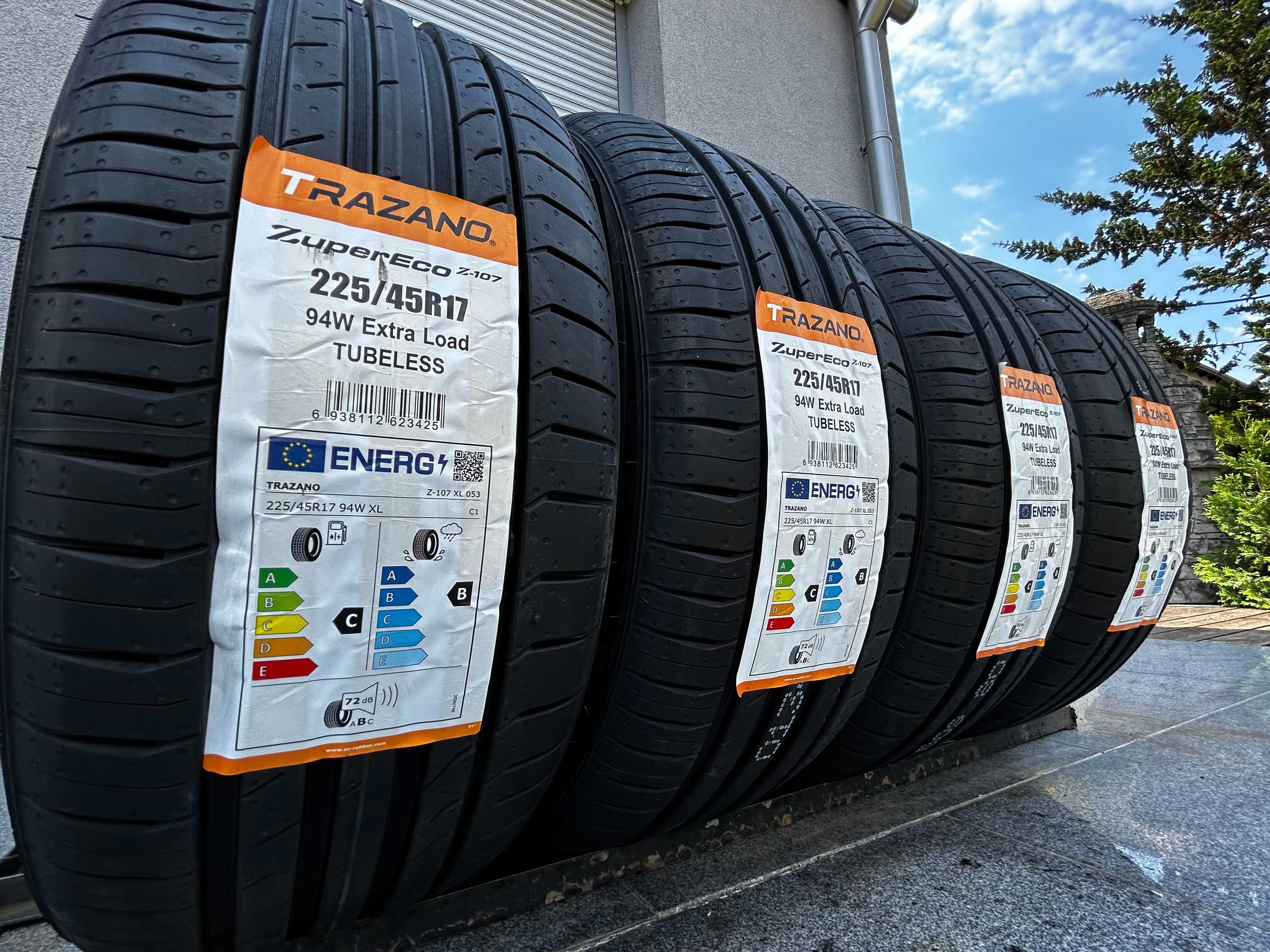 Letnie NOWE 225/45R17 Trazano Z107 C,B,72db 94W XL 2024r Gwar!