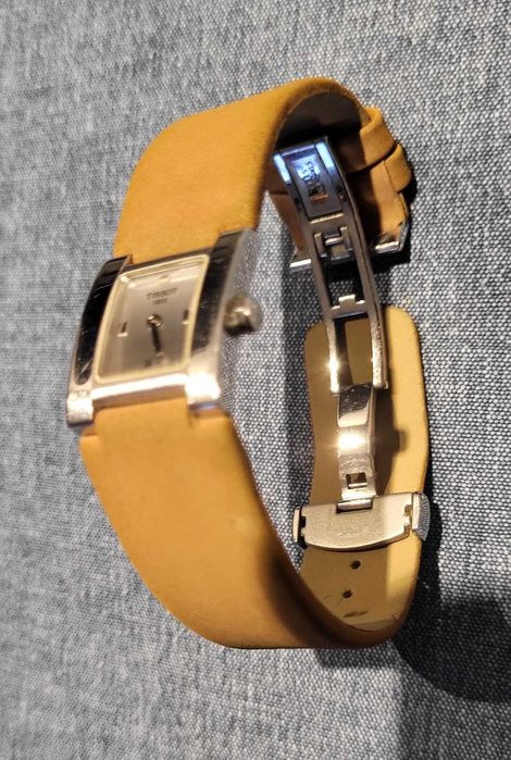 Zegarek TISSOT damski-oryginał Swiss watch, pasek jasny brąz- cena!