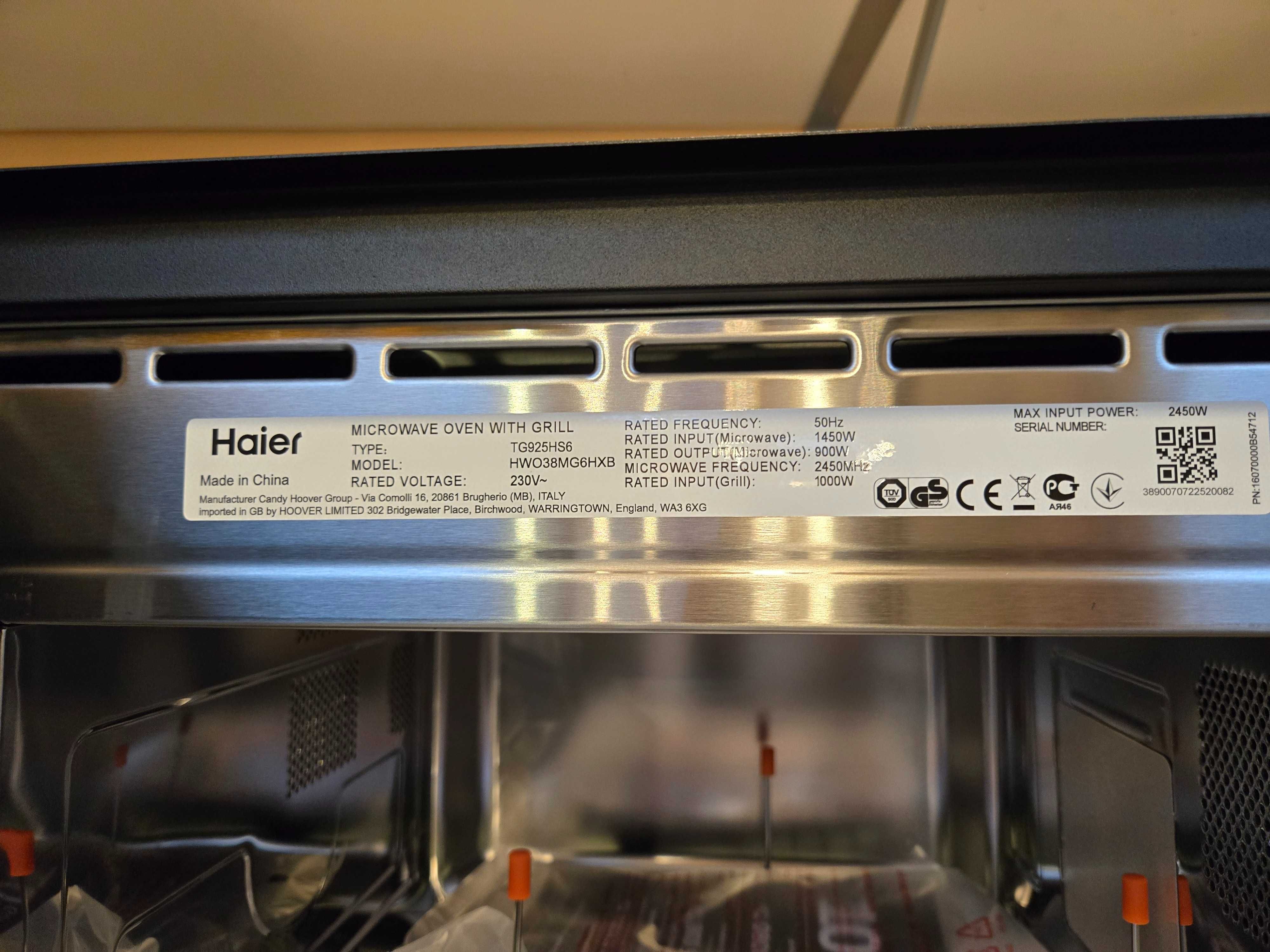 JANKI AGD Mikrofalówka do zabudowy Haier HWO38MG6HXB