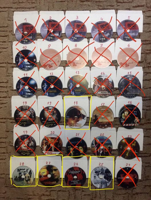 DVD диски с фильмами по 10 грн.